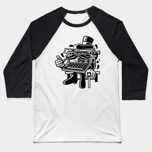 English Typewriter Baseball T-Shirt